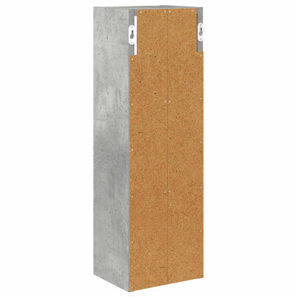 Bathroom Wall Cabinet Concrete Grey 20 x 16 x 62.5 cm