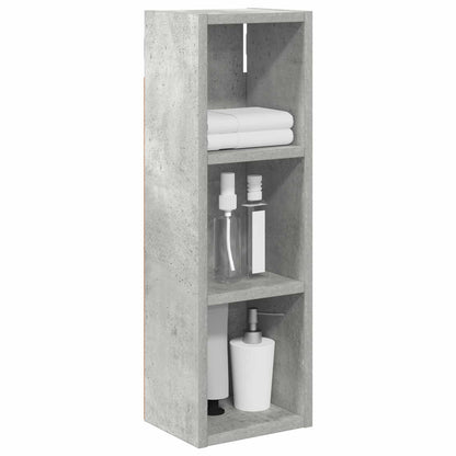 Bathroom Wall Cabinet Concrete Grey 20 x 16 x 62.5 cm