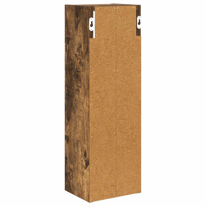 Bathroom Wall Cabinet Smoked Oak 20 x 16 x 62.5 cm