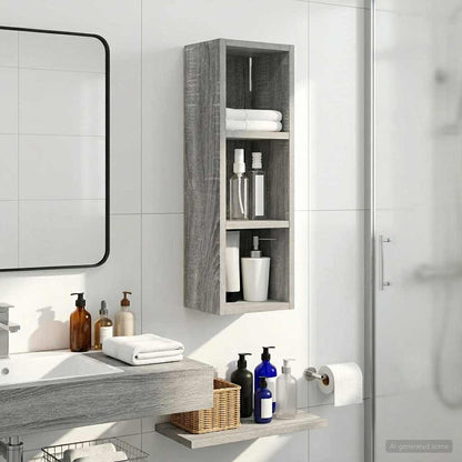 Bathroom Wall Cabinet Grey Sonoma 20 x 16 x 62.5 cm