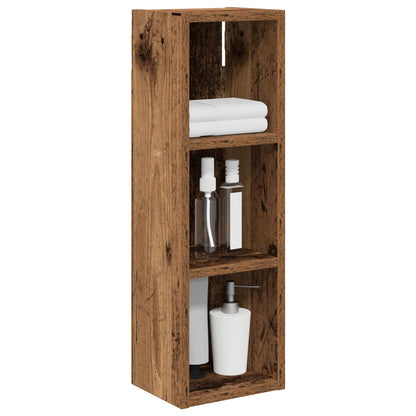 Bathroom Wall Cabinet Old Wood 20 x 16 x 62.5 cm