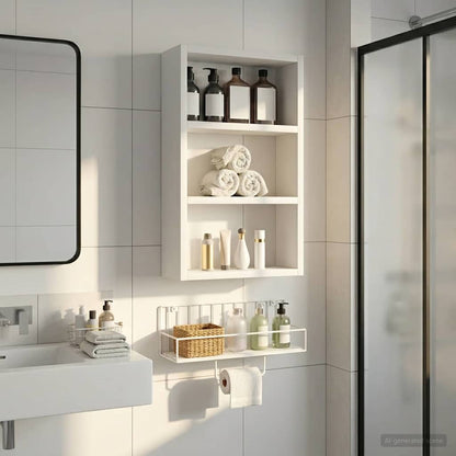 Bathroom Wall Cabinet White 30 x 10 x 50 cm Engineered wood