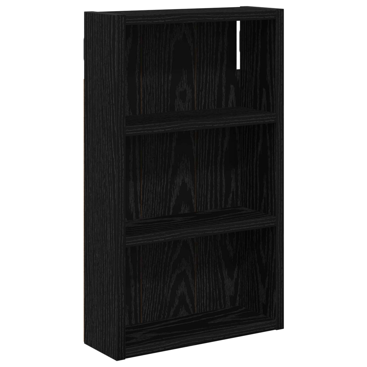 Bathroom Wall Cabinet Black Oak 30 x 10 x 50 cm Engineered wood