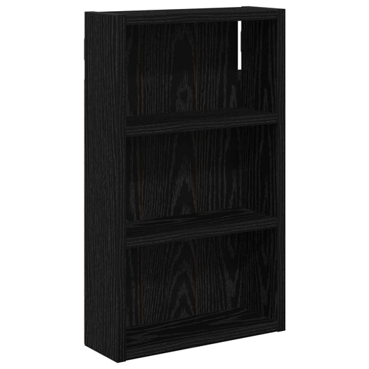 Bathroom Wall Cabinet Black Oak 30 x 10 x 50 cm Engineered wood