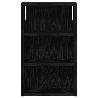 Bathroom Wall Cabinet Black Oak 30 x 10 x 50 cm Engineered wood