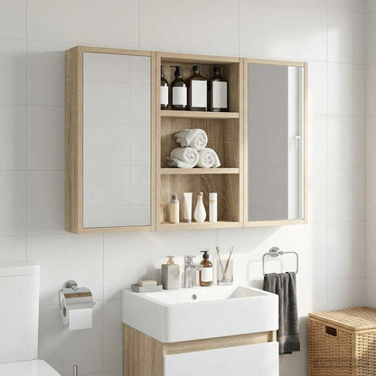 Bathroom Wall Cabinet Sonoma Oak 30 x 10 x 50 cm