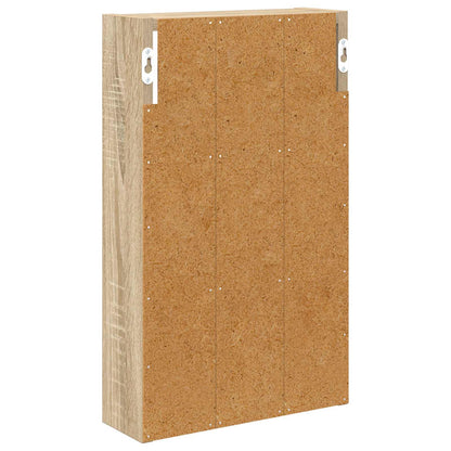 Bathroom Wall Cabinet Sonoma Oak 30 x 10 x 50 cm
