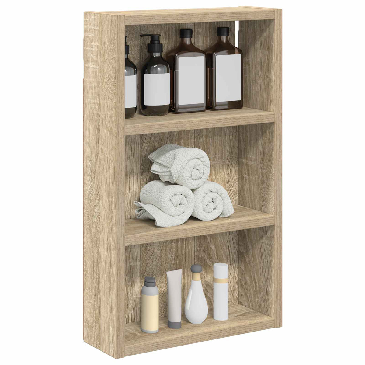 Bathroom Wall Cabinet Sonoma Oak 30 x 10 x 50 cm