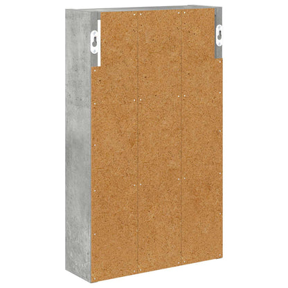 Bathroom Wall Cabinet Concrete Grey 30 x 10 x 50 cm