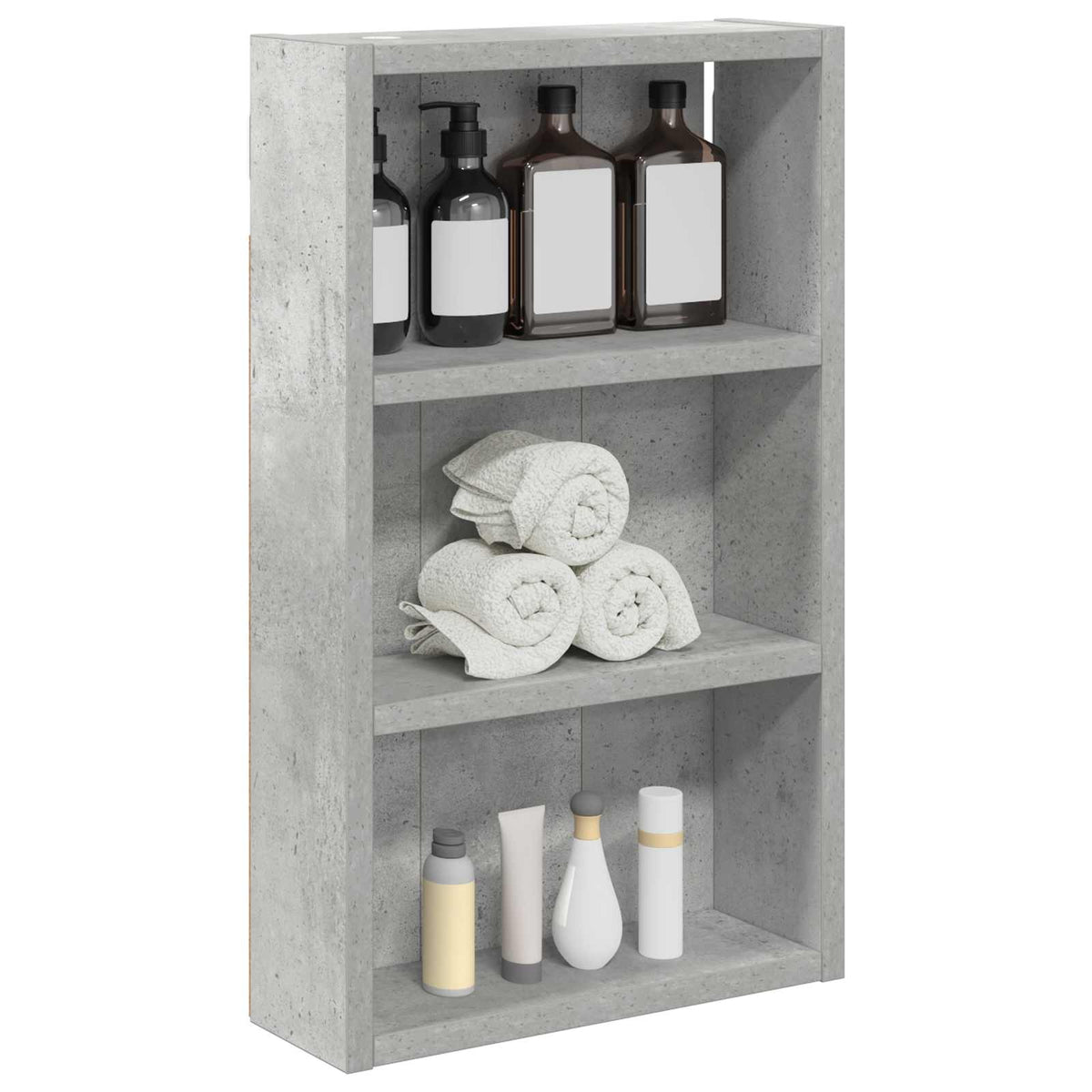 Bathroom Wall Cabinet Concrete Grey 30 x 10 x 50 cm