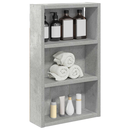 Bathroom Wall Cabinet Concrete Grey 30 x 10 x 50 cm
