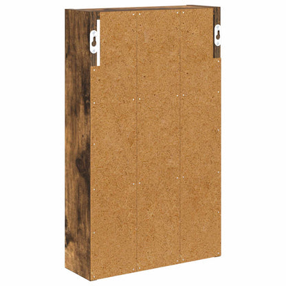 Bathroom Wall Cabinet Smoked Oak 30 x 10 x 50 cm