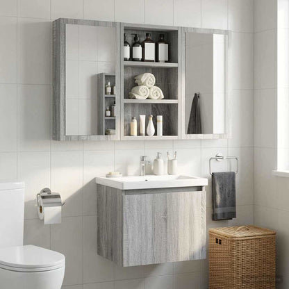 Bathroom Wall Cabinet Grey Sonoma 30 x 10 x 50 cm