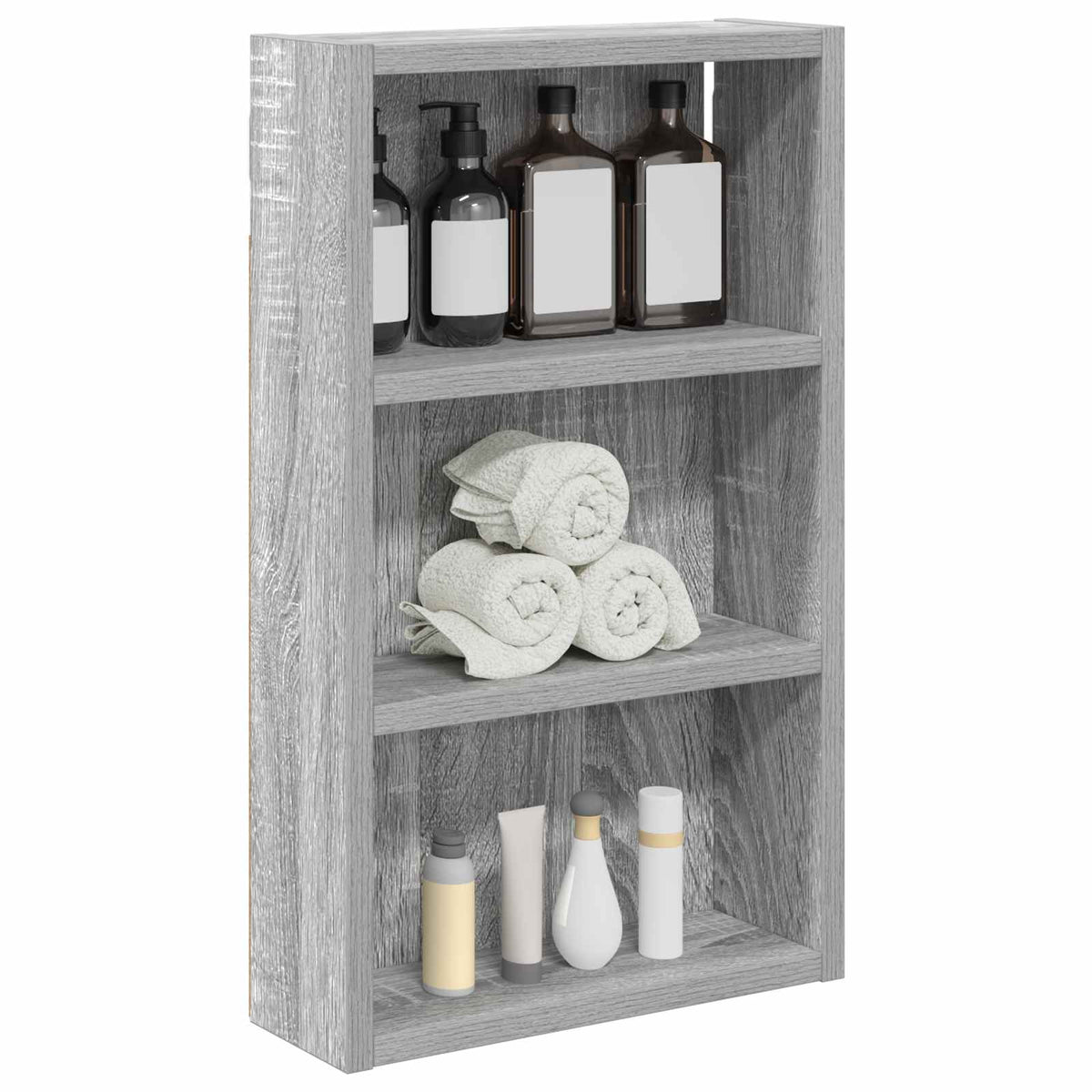 Bathroom Wall Cabinet Grey Sonoma 30 x 10 x 50 cm