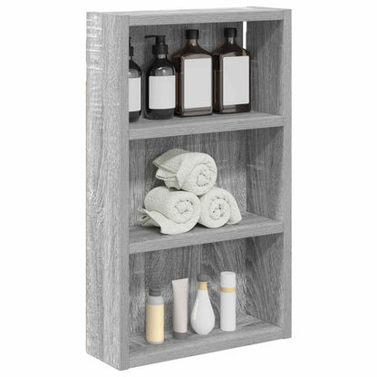 Bathroom Wall Cabinet Grey Sonoma 30 x 10 x 50 cm