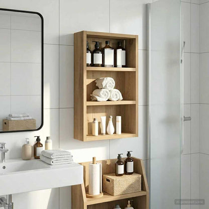 Bathroom Wall Cabinet Artisan Oak 30 x 10 x 50 cm