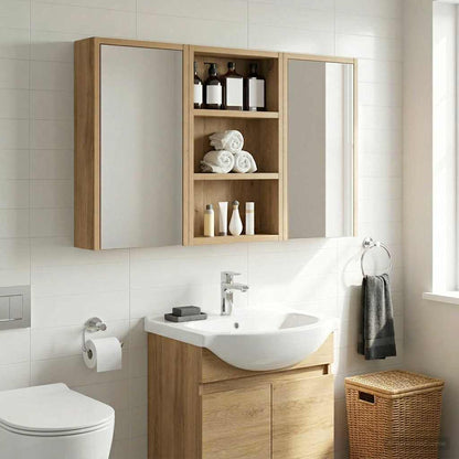 Bathroom Wall Cabinet Artisan Oak 30 x 10 x 50 cm