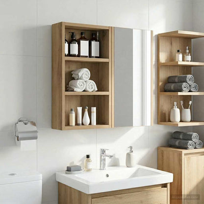 Bathroom Wall Cabinet Artisan Oak 30 x 10 x 50 cm