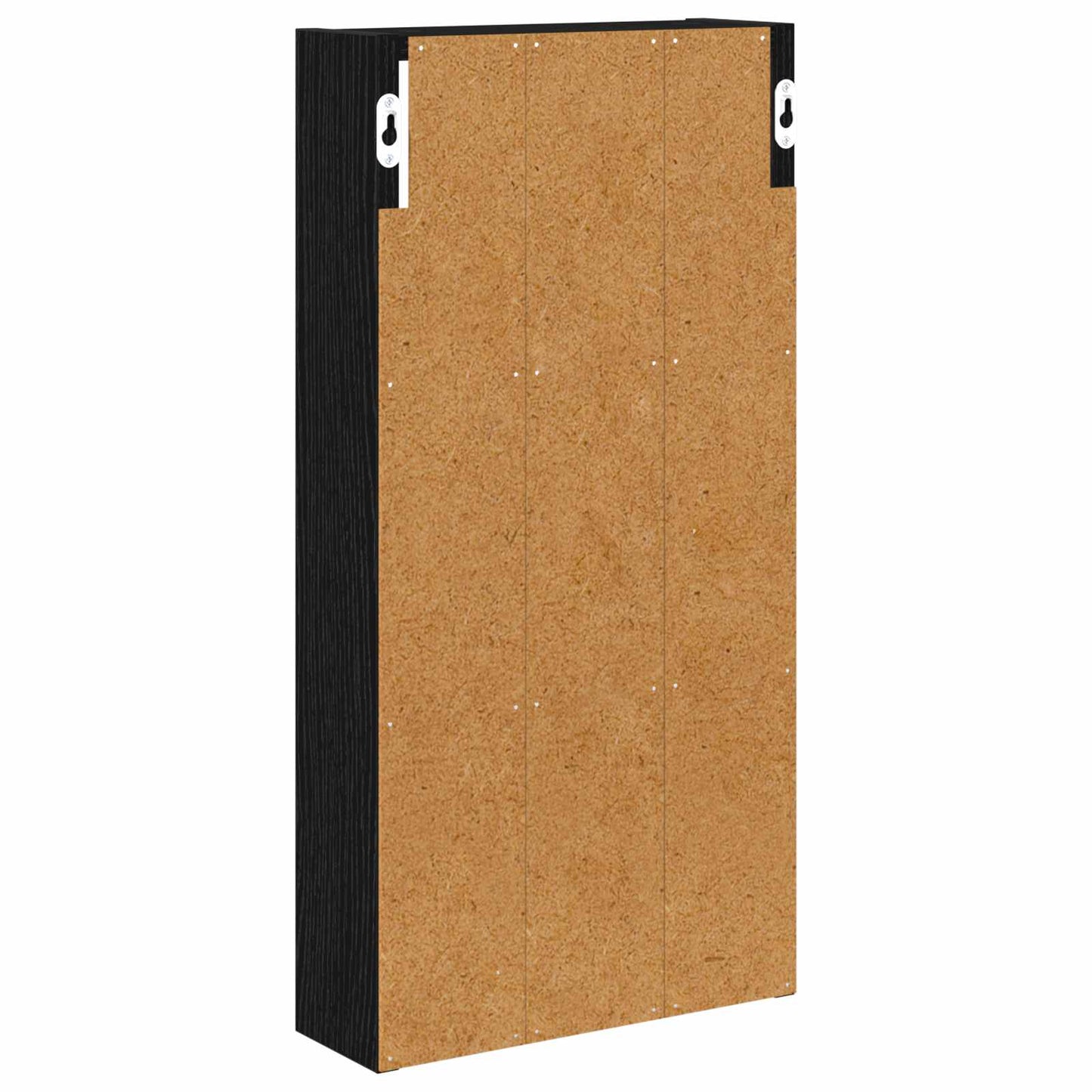 Bathroom Wall Cabinet with Shelf Black Oak 30 x 10 x 60.5 cm