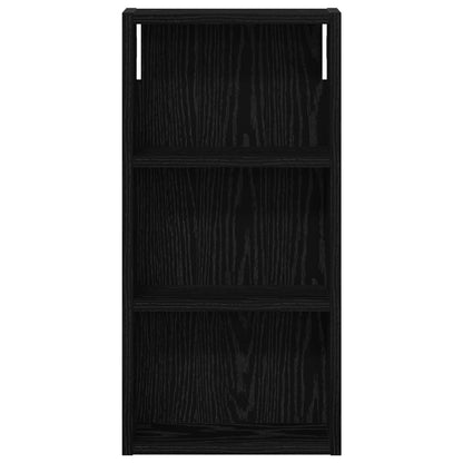 Bathroom Wall Cabinet with Shelf Black Oak 30 x 10 x 60.5 cm