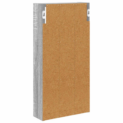 Bathroom Wall Cabinet with Shelf Grey Sonoma 30 x 10 x 60.5 cm