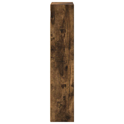 Bathroom Wall Cabinet with Shelf Smoked Oak 30 x 14 x 70 cm