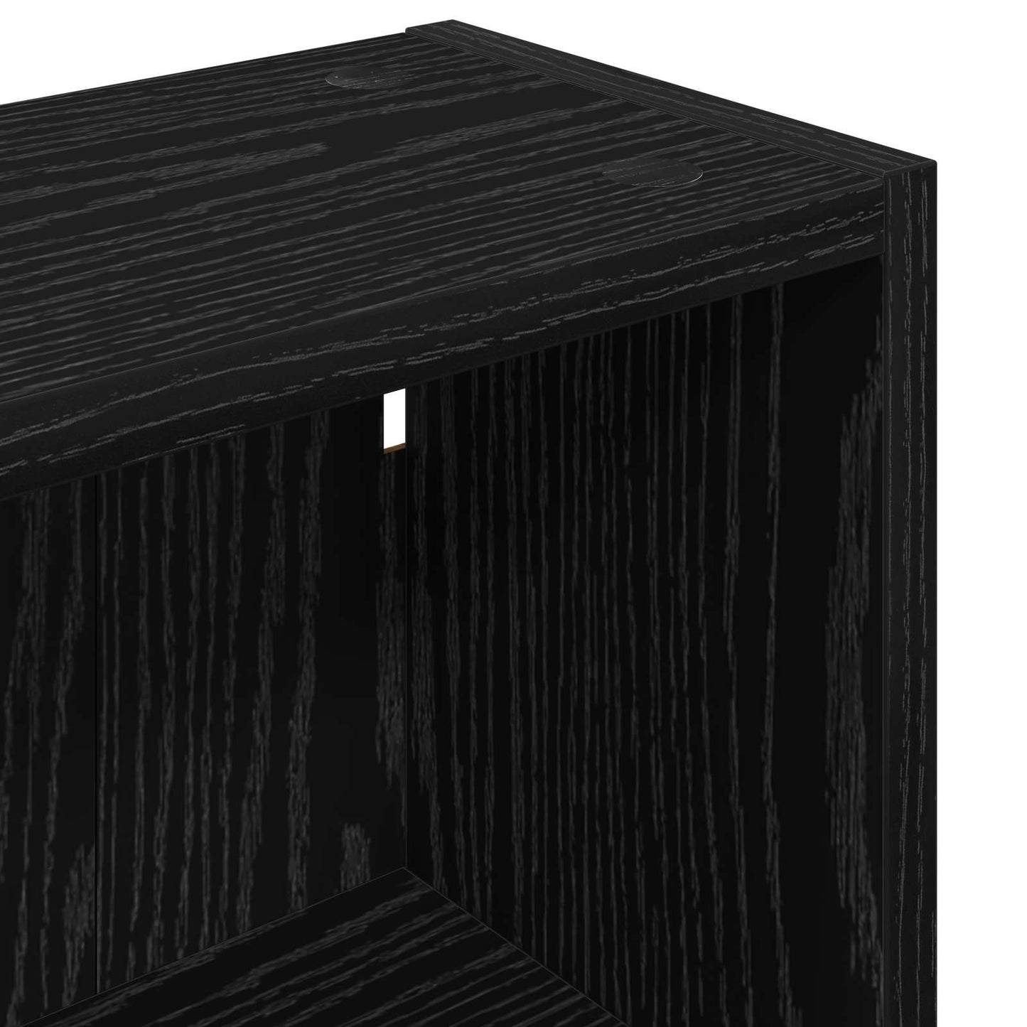 Bathroom Wall Cabinet with Shelf Black Oak 30 x 16 x 62.5 cm