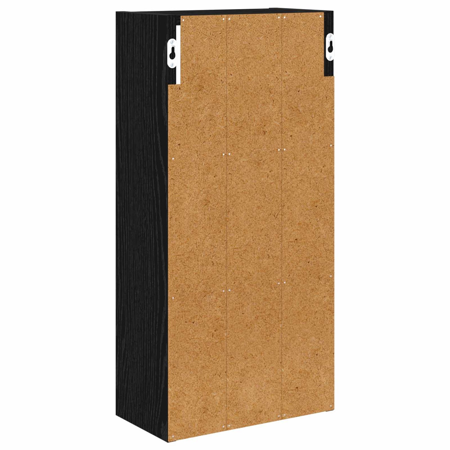 Bathroom Wall Cabinet with Shelf Black Oak 30 x 16 x 62.5 cm