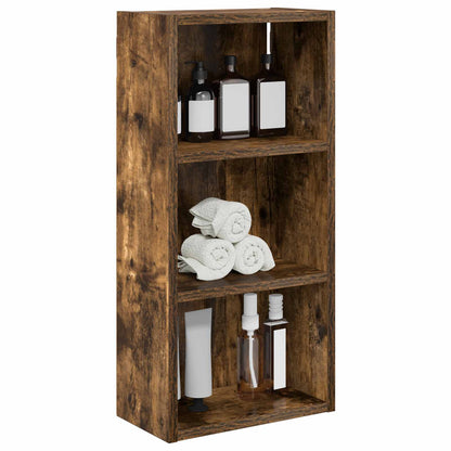 Bathroom Wall Cabinet with Shelf Smoked Oak 30 x 16 x 62.5 cm
