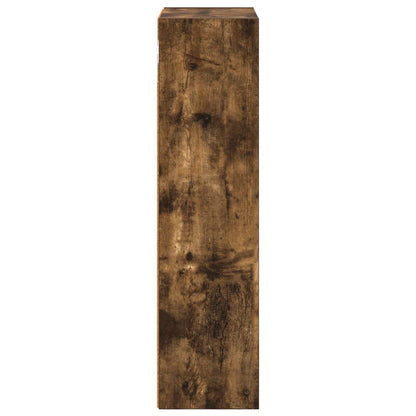 Bathroom Wall Cabinet with Shelf Smoked Oak 30 x 16 x 62.5 cm