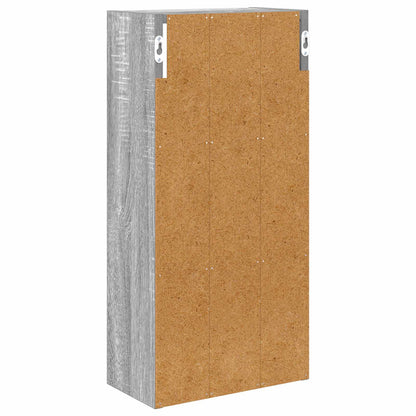 Bathroom Wall Cabinet with Shelf Grey Sonoma 30 x 16 x 62.5 cm