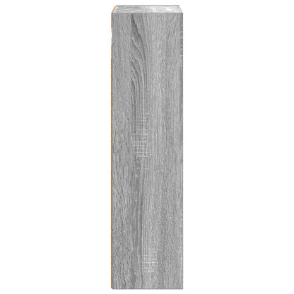 Bathroom Wall Cabinet with Shelf Grey Sonoma 30 x 16 x 62.5 cm