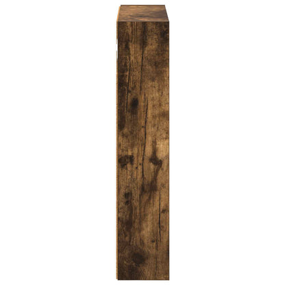 Bathroom Wall Cabinet with Shelf Smoked Oak 40 x 10 x 50 cm