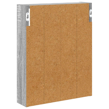 Bathroom Wall Cabinet with Shelf Grey Sonoma 40 x 10 x 50 cm