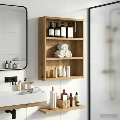 Bathroom Wall Cabinet Artisian Oak 40 x 10 x 50 cm