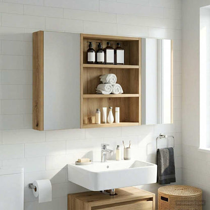 Bathroom Wall Cabinet Artisian Oak 40 x 10 x 50 cm
