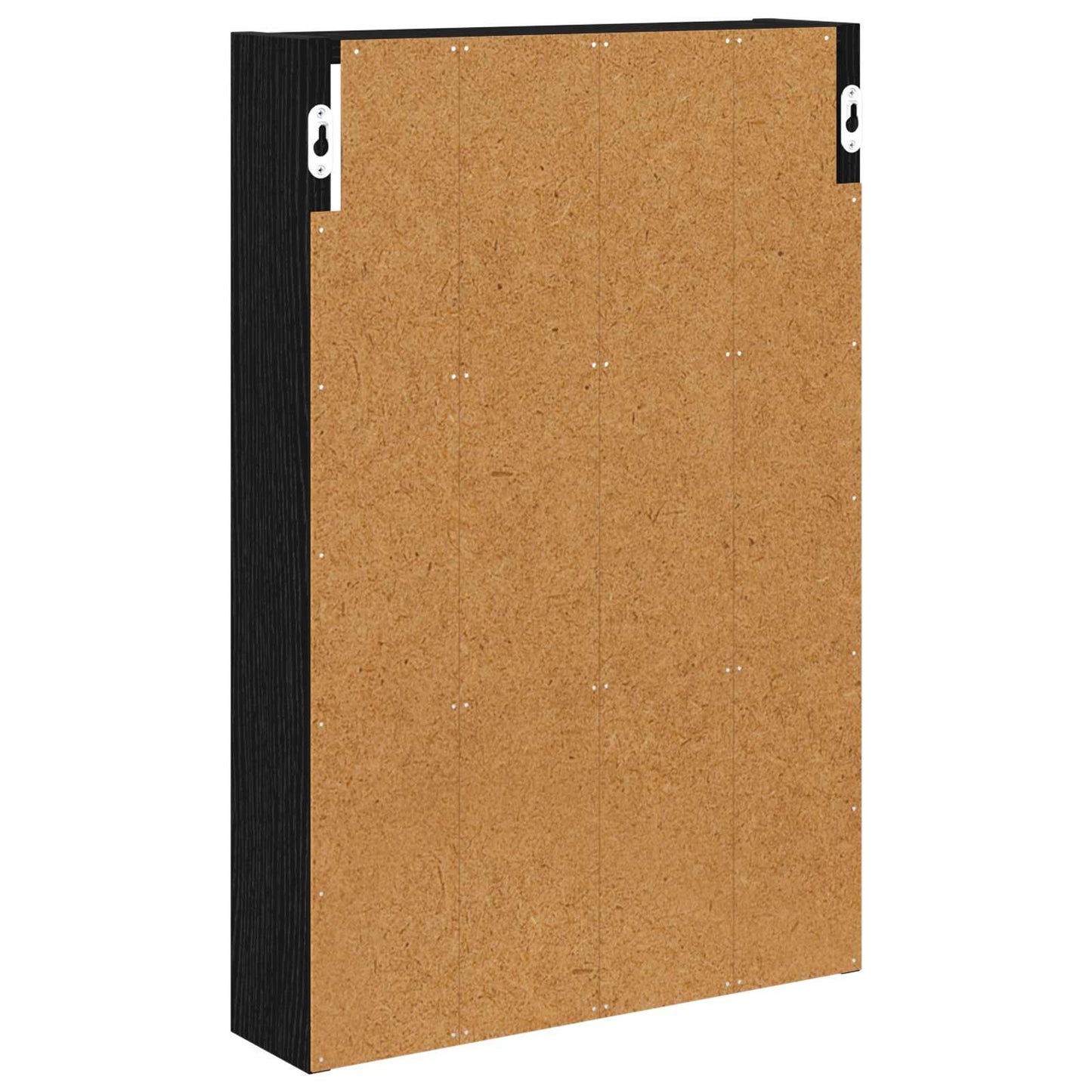 Bathroom Wall Cabinet with Shelf Black Oak 40 x 10 x 60.5 cm
