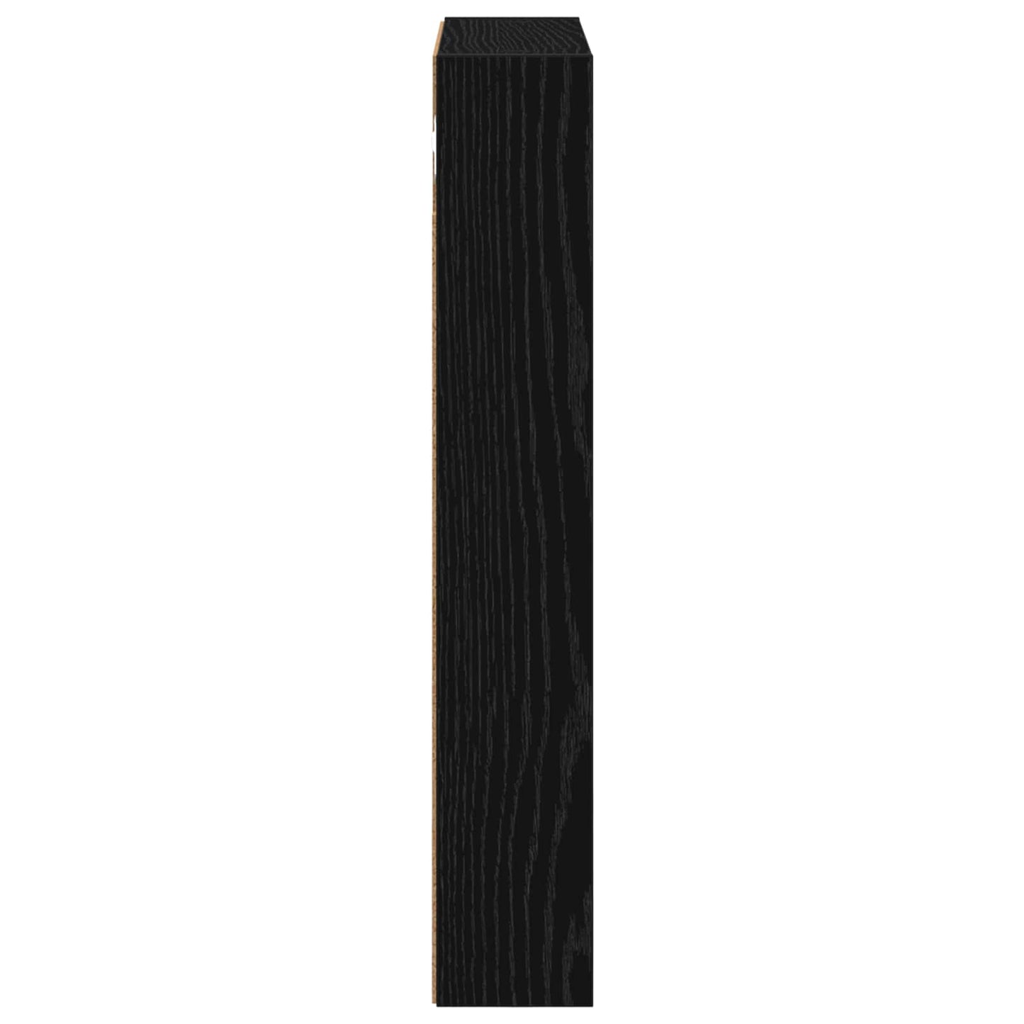 Bathroom Wall Cabinet with Shelf Black Oak 40 x 10 x 60.5 cm