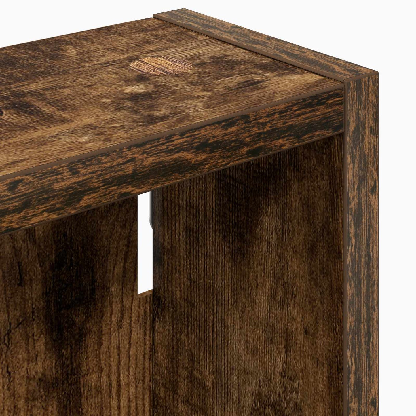 Bathroom Wall Cabinet with Shelf Smoked Oak 40 x 10 x 60.5 cm