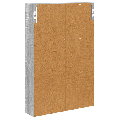 Bathroom Wall Cabinet with Shelf Grey Sonoma 40 x 10 x 60.5 cm