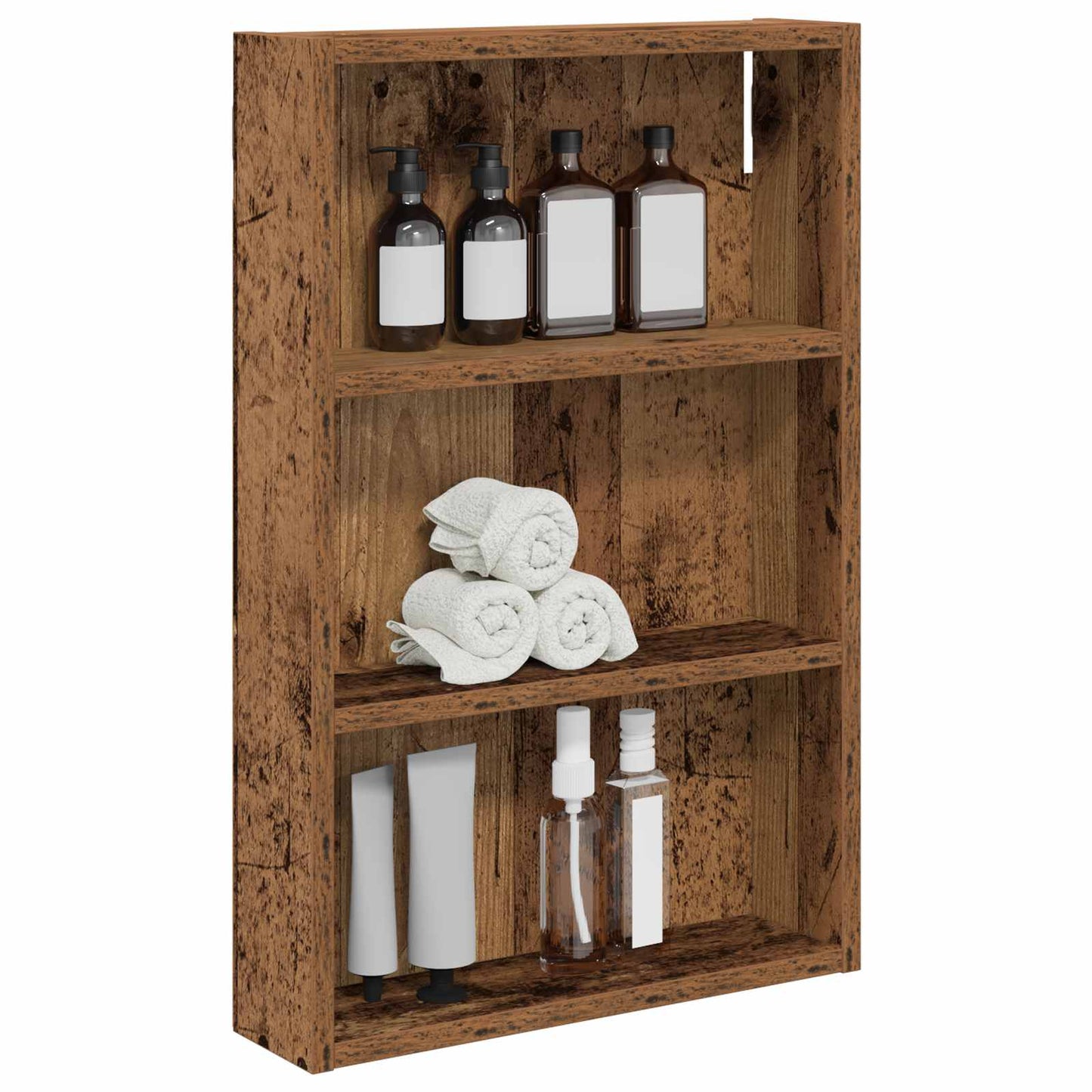 Bathroom Wall Cabinet with Shelf Old Wood 40 x 10 x 60.5 cm