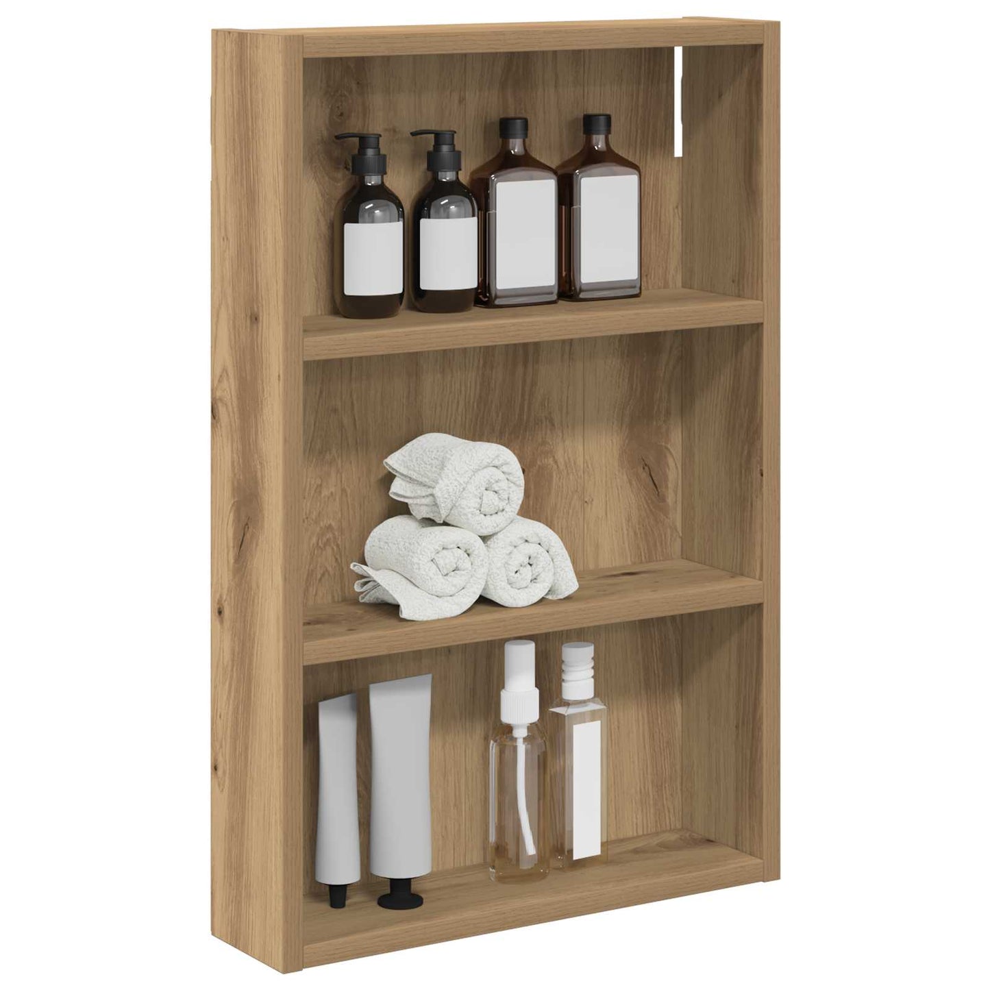 Bathroom Wall Cabinet with Shelf Artisian Oak 40 x 10 x 60.5 cm