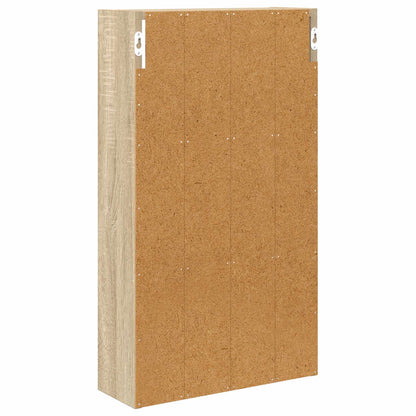 Bathroom Wall Cabinet with Shelf Sonoma Oak 40 x 14 x 70 cm