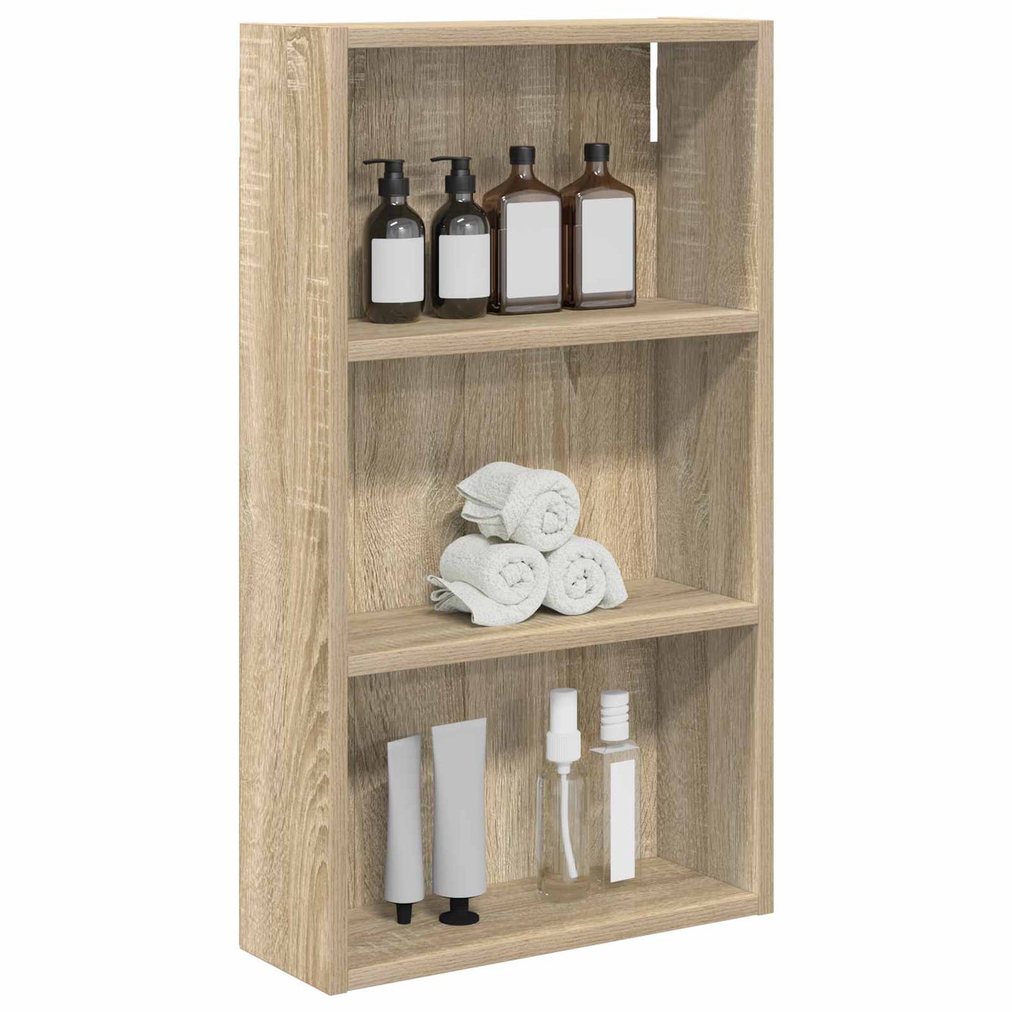 Bathroom Wall Cabinet with Shelf Sonoma Oak 40 x 14 x 70 cm