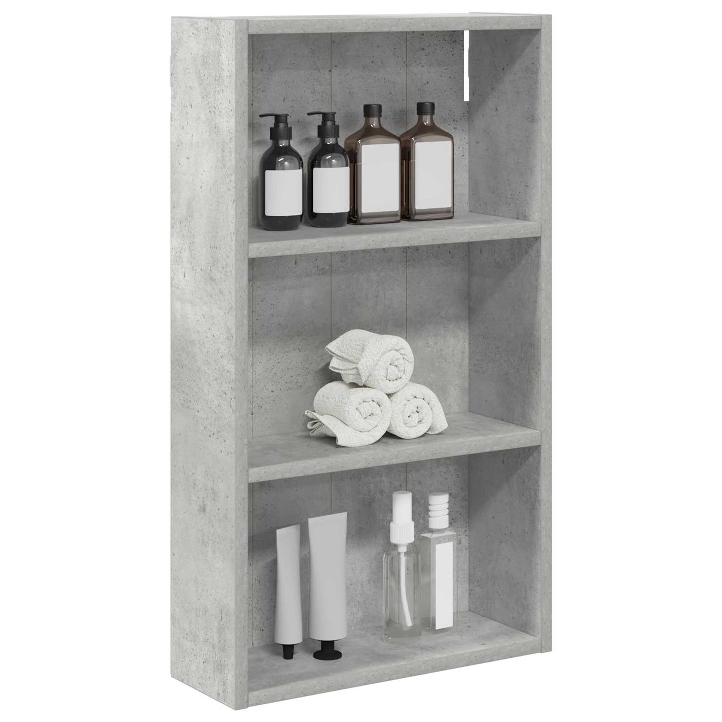 Bathroom Wall Cabinet with Shelf Concrete Grey 40 x 14 x 70 cm