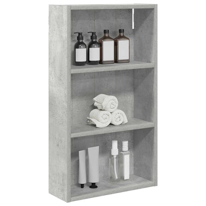 Bathroom Wall Cabinet with Shelf Concrete Grey 40 x 14 x 70 cm