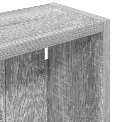 Bathroom Wall Cabinet with Shelf Grey Sonoma 40 x 14 x 70 cm