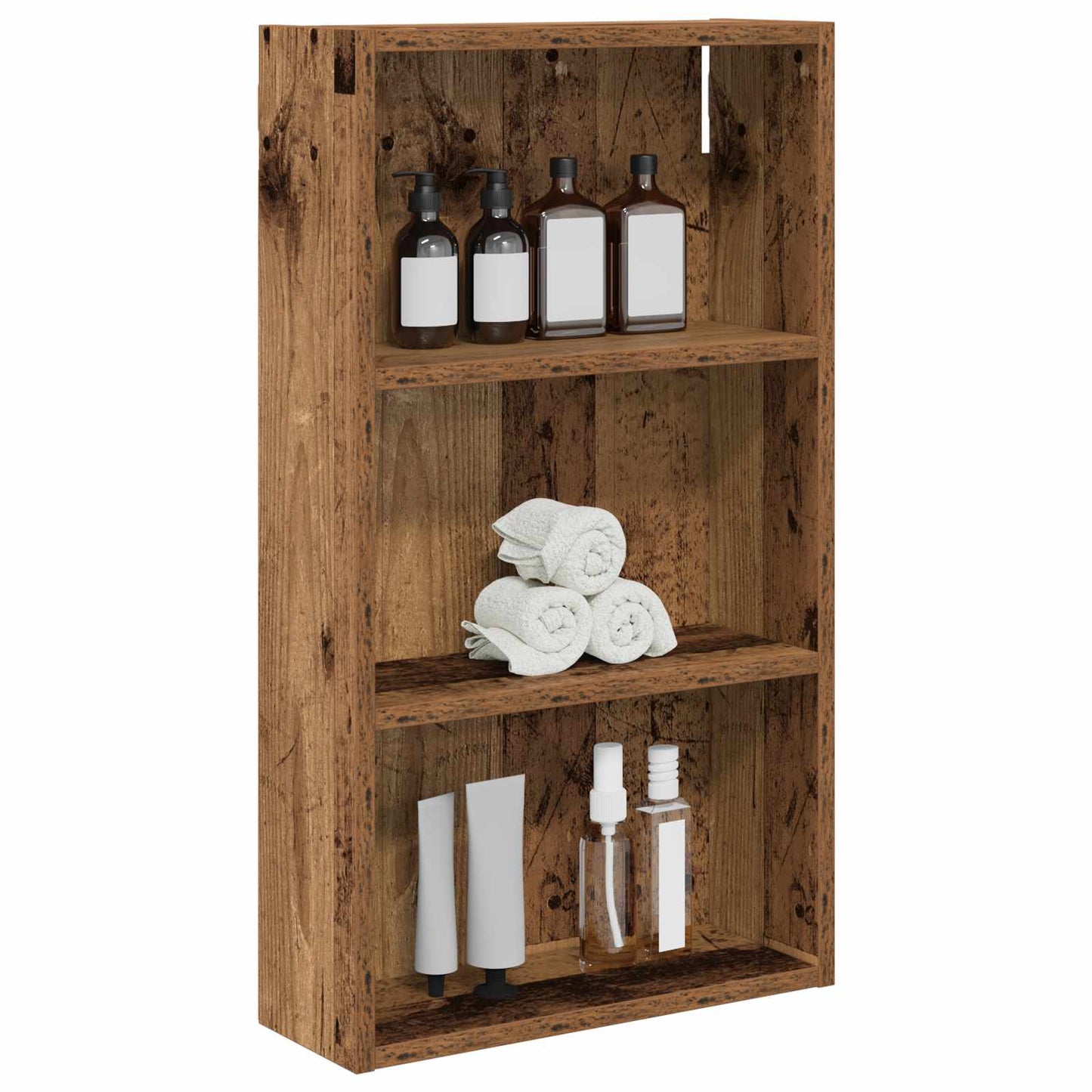 Bathroom Wall Cabinet Old Wood 40 x 14 x 70 cm Engineered wood