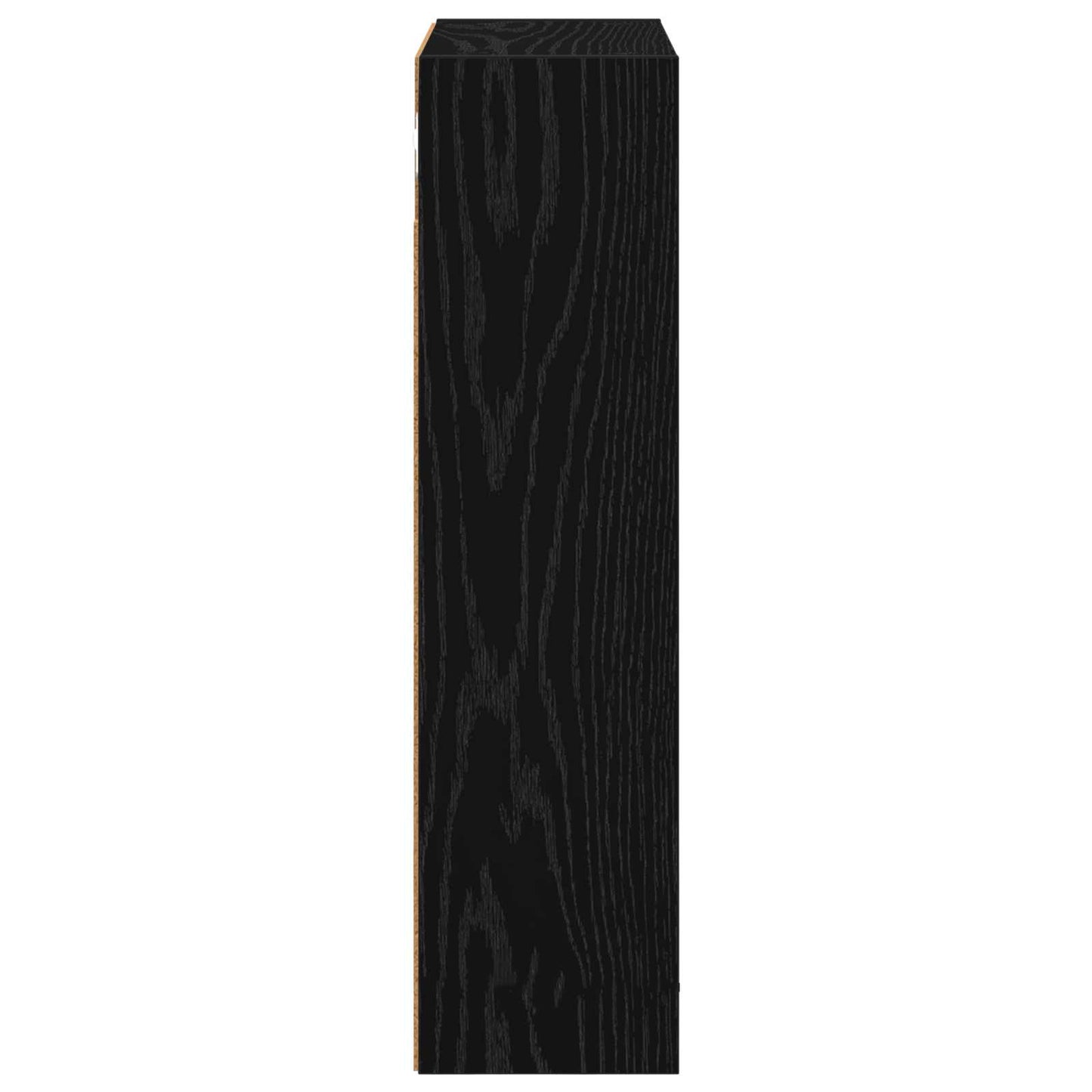 Bathroom Wall Cabinet with Shelf Black Oak 40 x 16 x 62.5 cm