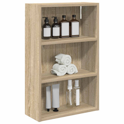 Bathroom Wall Cabinet with Shelf Sonoma Oak 40 x 16 x 62.5 cm